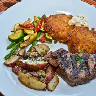 A guest favorite! A duo of Beef and Crab Cakes with Remoulade!