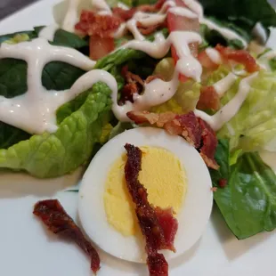 Farmer's Salad with Hard Boiled Egg &amp; Bacon