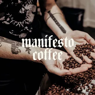 We brew locally roasted, organic, single origin, fair trade beans from Manifesto Coffee in Tacoma.