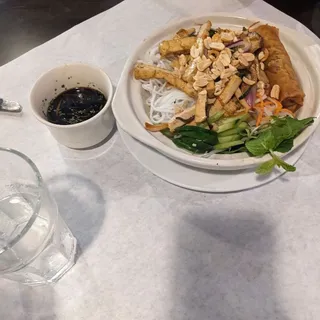 49. Vegetarian Vermicelli with Vegetarian Egg Roll