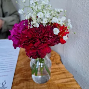 Fresh flowers on the table
