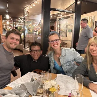 Nick with Chef Miguel, Nicole and Me at Elements.