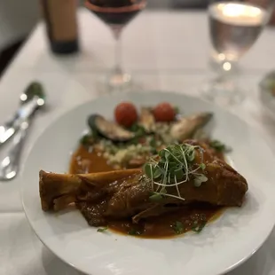 Braises Lamb Shank
