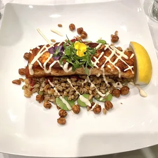 Pan seared salmon