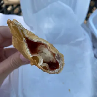 Guava and cheese empanada
