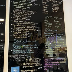 menu board