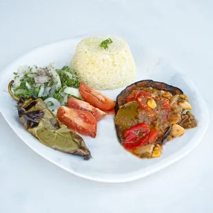 Stuffed Eggplant Combo