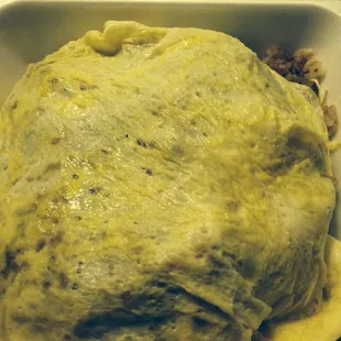 Fried rice adobo omelette..