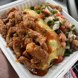 Pork Adobo Fried Rice Omelet,Pork Guisantes, and Lechon Special..My Go To