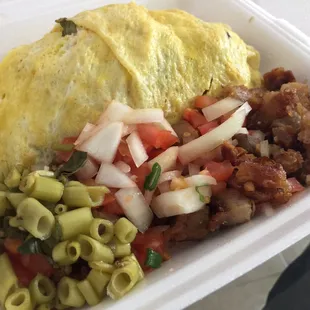 Pork Adobo Fried Rice Omelet with Lechon Special
