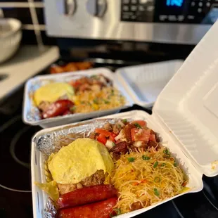 4/22/2022: April Special (pancit, adobo omelet, longanisa, and lechon special)