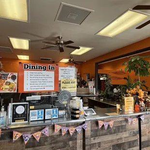 Inside the restaurant