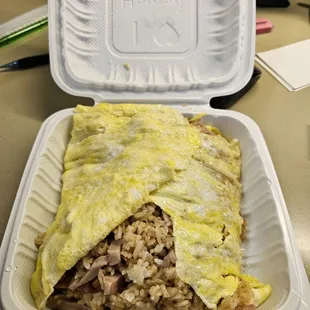 Filipino Fried Rice Omelets