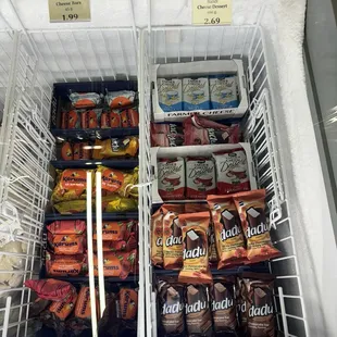 Syrki (cheesecake bars) in the deli section