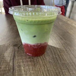 Strawberry Matcha Latte