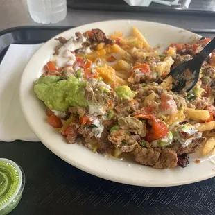 Carne asada fries