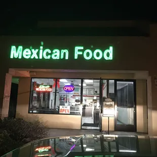 outside