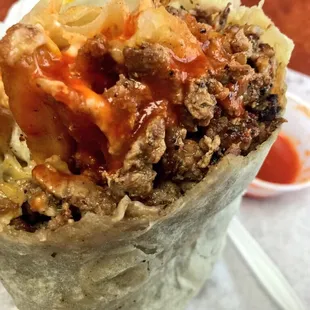 California Burrito w/ extra Carne Asada