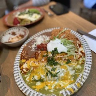 Enchilada combo plate