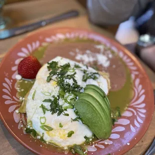 Benedict with green sauce