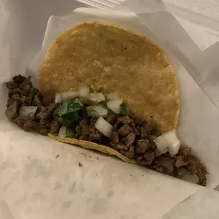 Beef street taco...