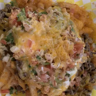 Carve asada fries