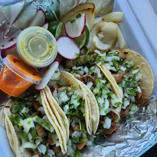 Tripitas with the fixins.