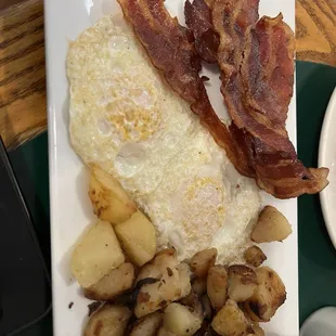 2 Eggs Any Style with Meat Breakfast