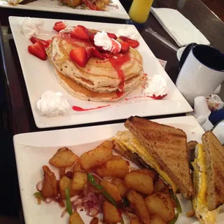 Gyro, Egg and Cheese Sandwich