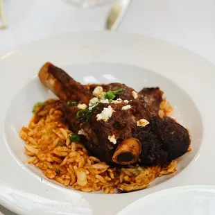 a plate of food on a table