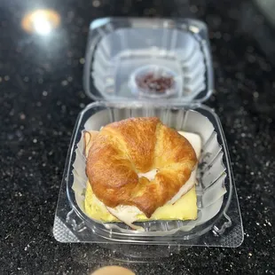 Breakfast Sandwich (turkey,pepper jack cheese, raspberry jelly)