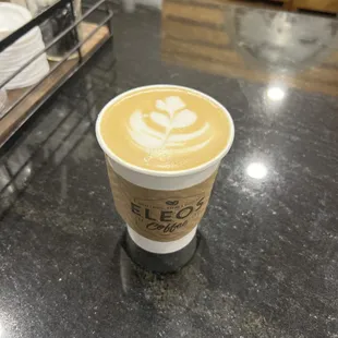 Frosted evergreen latte