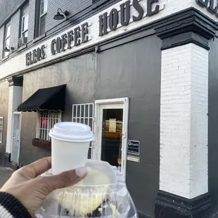 Espresso Shot and cinnamon roll