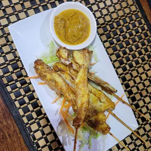  a plate of grilled food