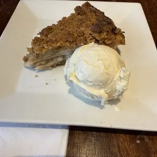 Apple and pear cobbler dessert