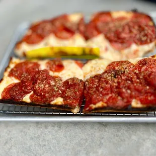 pizza, food