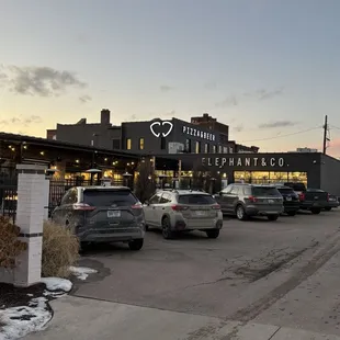 View from parking lot