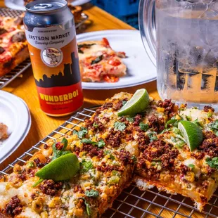 pizza, food