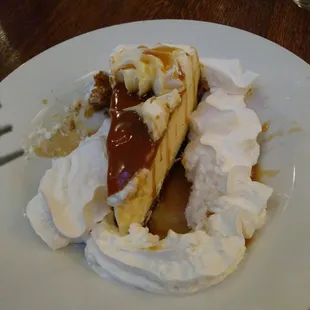 Bananas foster cheesecake