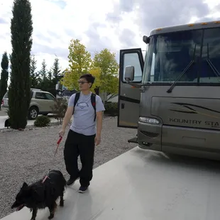 doggie walking daddy