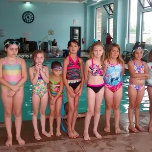 Swimming lessons on Saturday morning.