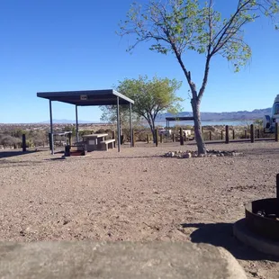 Typical camp spot w price on shelter