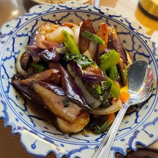 Spicy Eggplant Shrimp