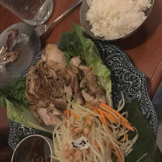 Thai Herb Roast Chicken Plate