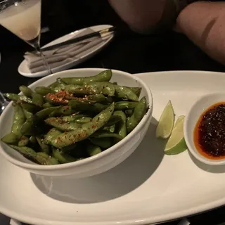 Charred Edamame