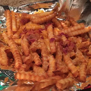 Bacon cheese fries