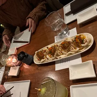 Chips and dip with wine