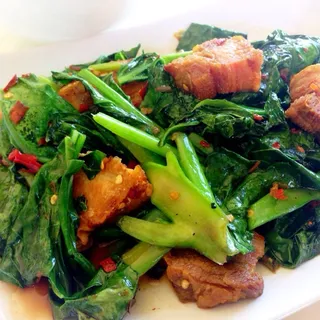 Crispy Pork with Chinese Broccoli Lunch