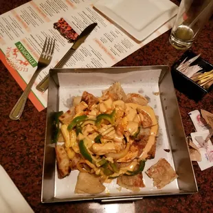 Excellent use of the naan bread.. make it nachos style.. this great..