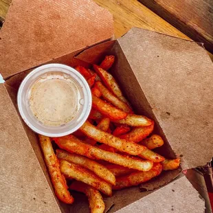 Fries with homemade sauce